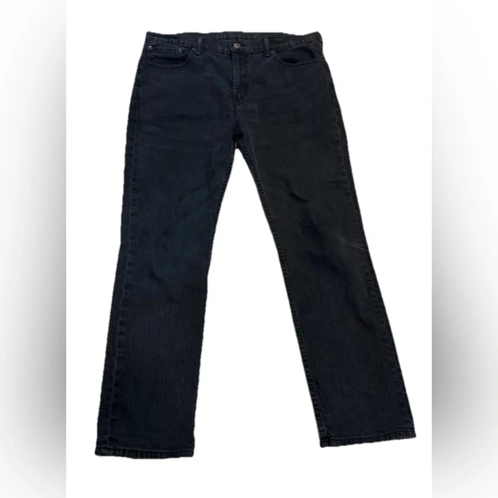 Levi's 511 Slim Fit Black Stretch Denim Jeans 38x30 Mid Rise